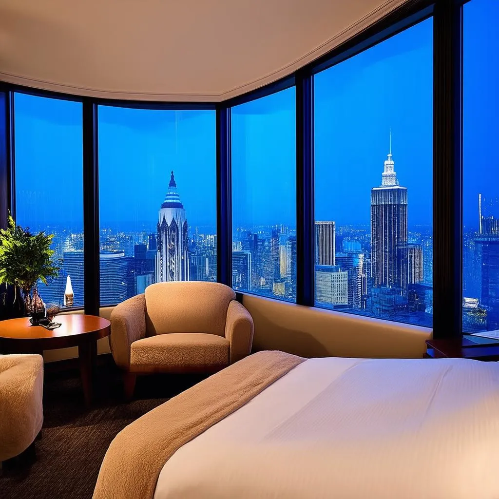 Luxurious Hotel Room with a View